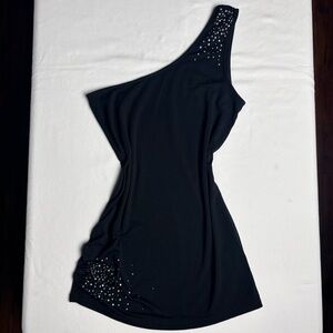 Vintage Y2K Guess Rhinestone One Shoulder Top- S
